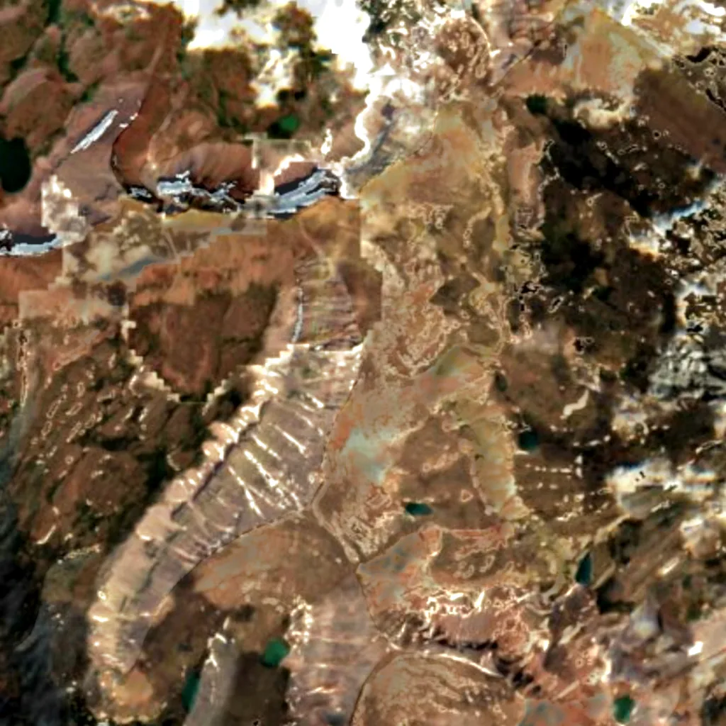 King's Peak seen from above (Sentinel-2)