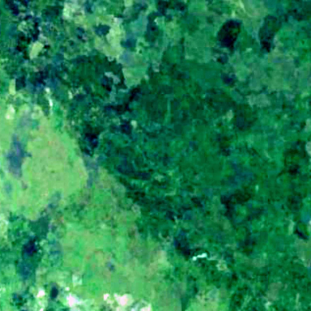 Yos Sudarso van boven gezien (Sentinel-2)
