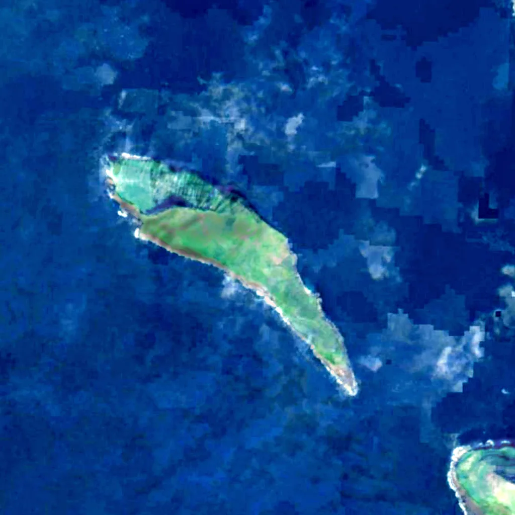 Koltur visto desde arriba (Sentinel-2)