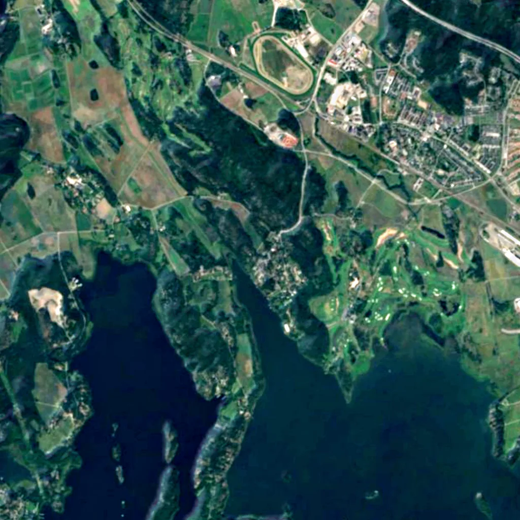 Observatorio Astronómico de Kvistaberg visto desde arriba (Sentinel-2)