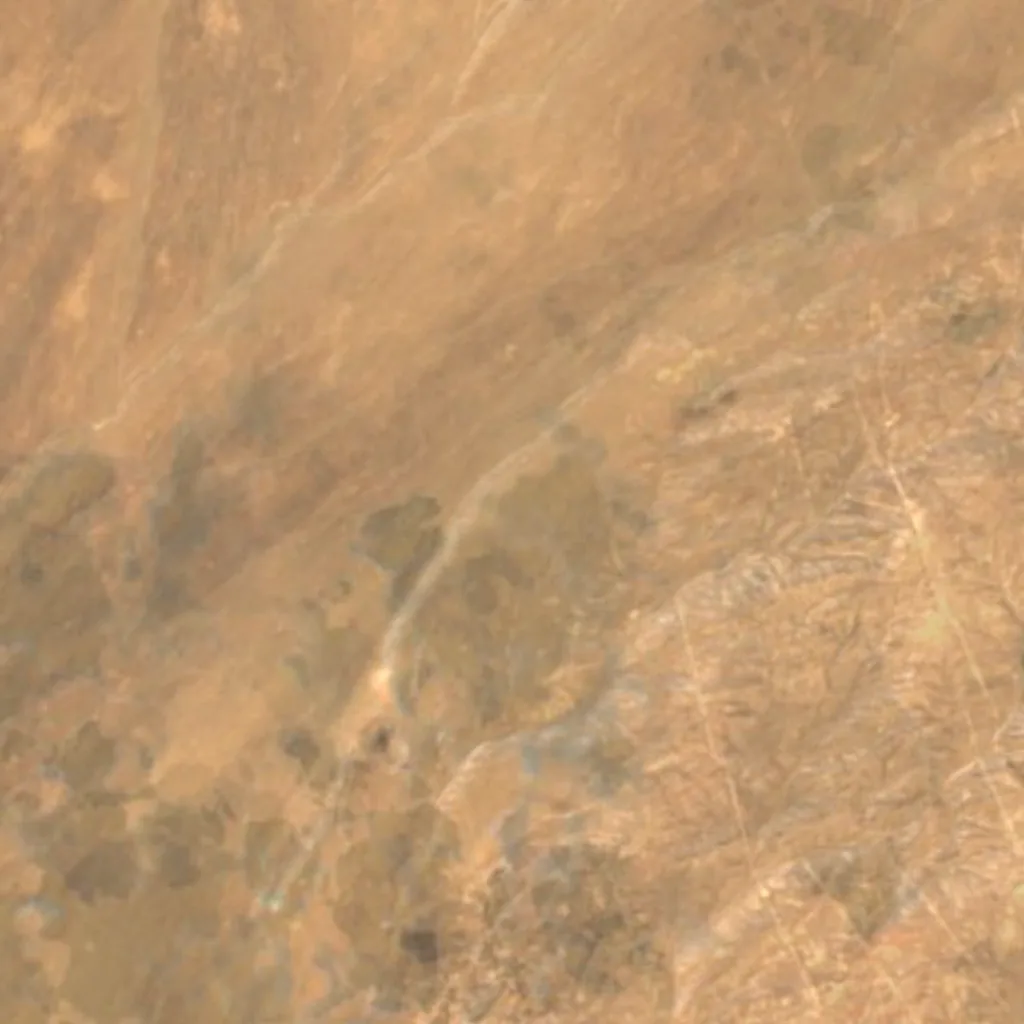 Kysylkum von oben gesehen (Sentinel-2)