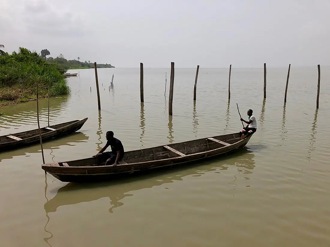 Boat on lake