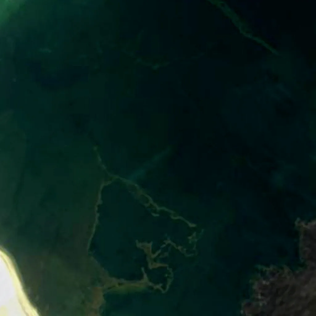 Assalmeer van boven gezien (Sentinel-2)