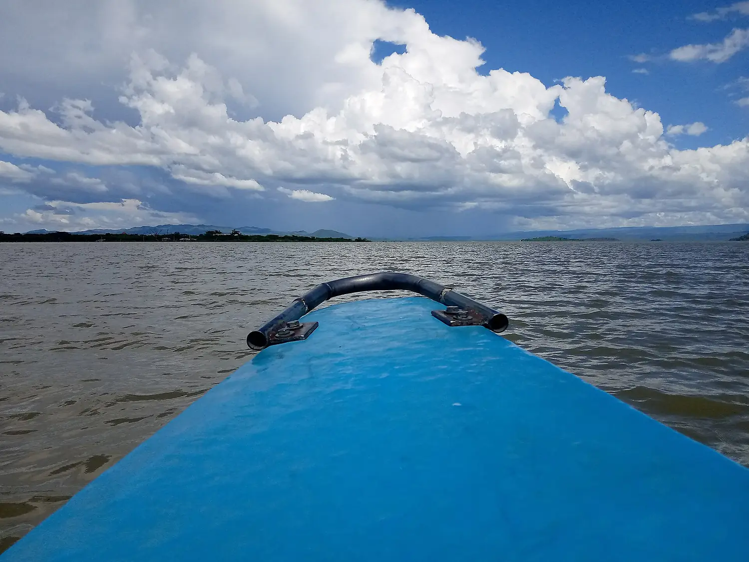 Boat on Lake Bogoria