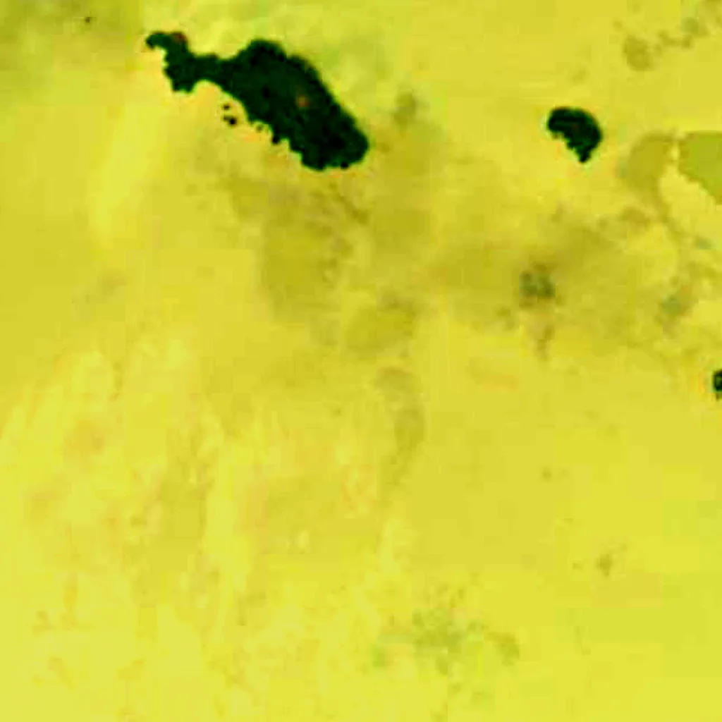Lac Tchad vu d'en haut (Sentinel-2)