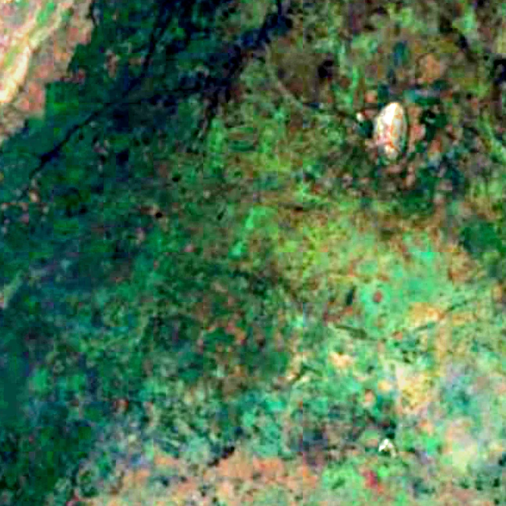 Lac Chiuta vu d'en haut (Sentinel-2)