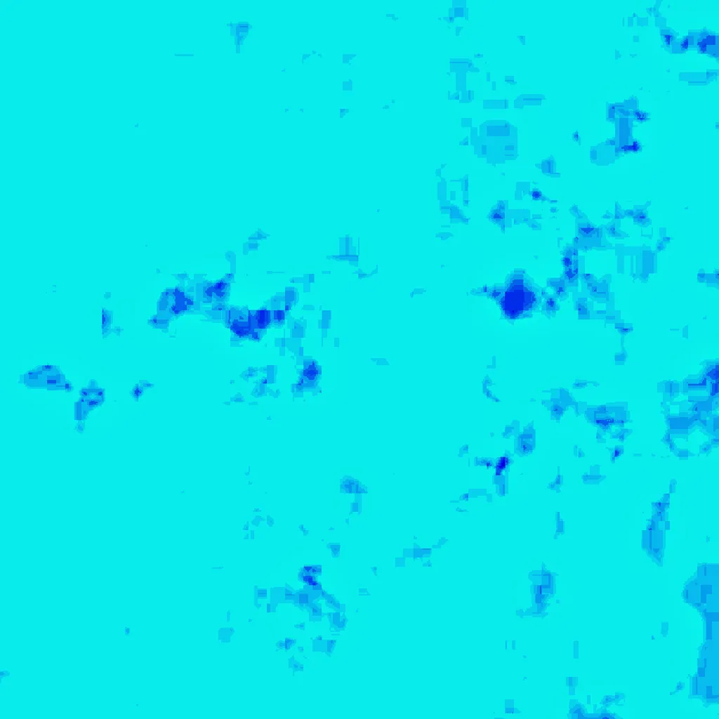Lago Eduardo visto dall'alto (Sentinel-2)