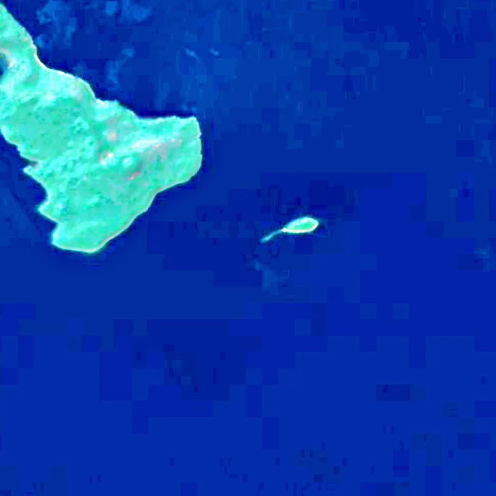 Nipigonmeer van boven gezien (Sentinel-2)