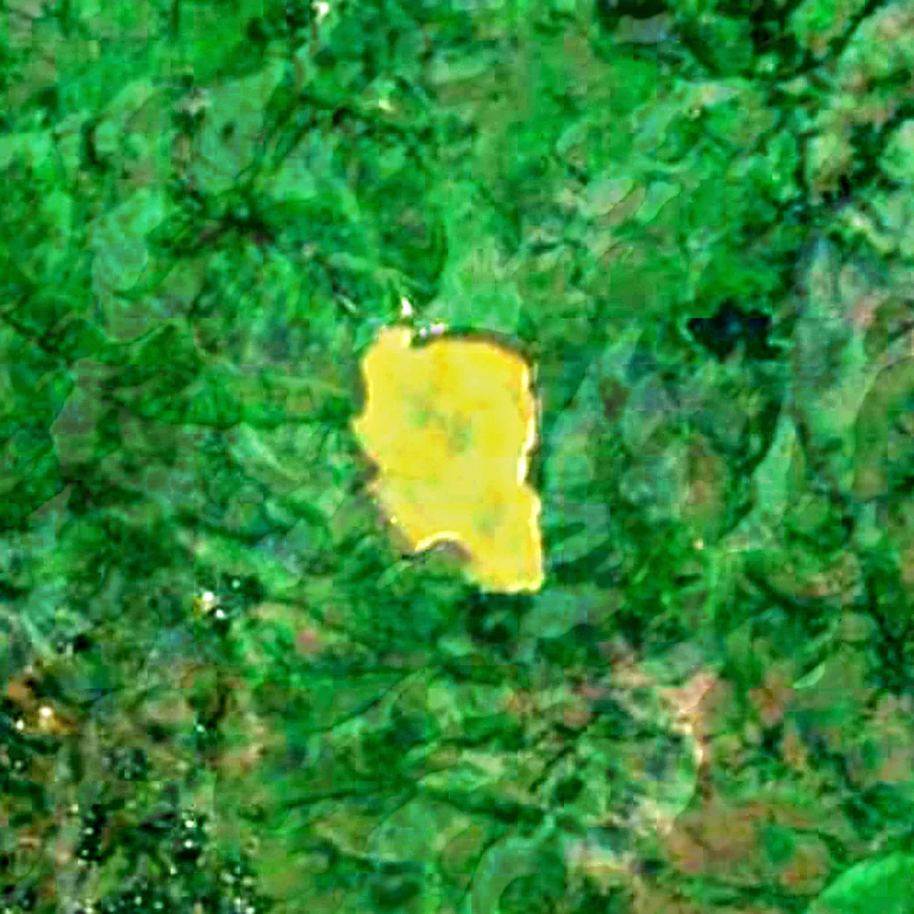 Nyos-See von oben gesehen (Sentinel-2)