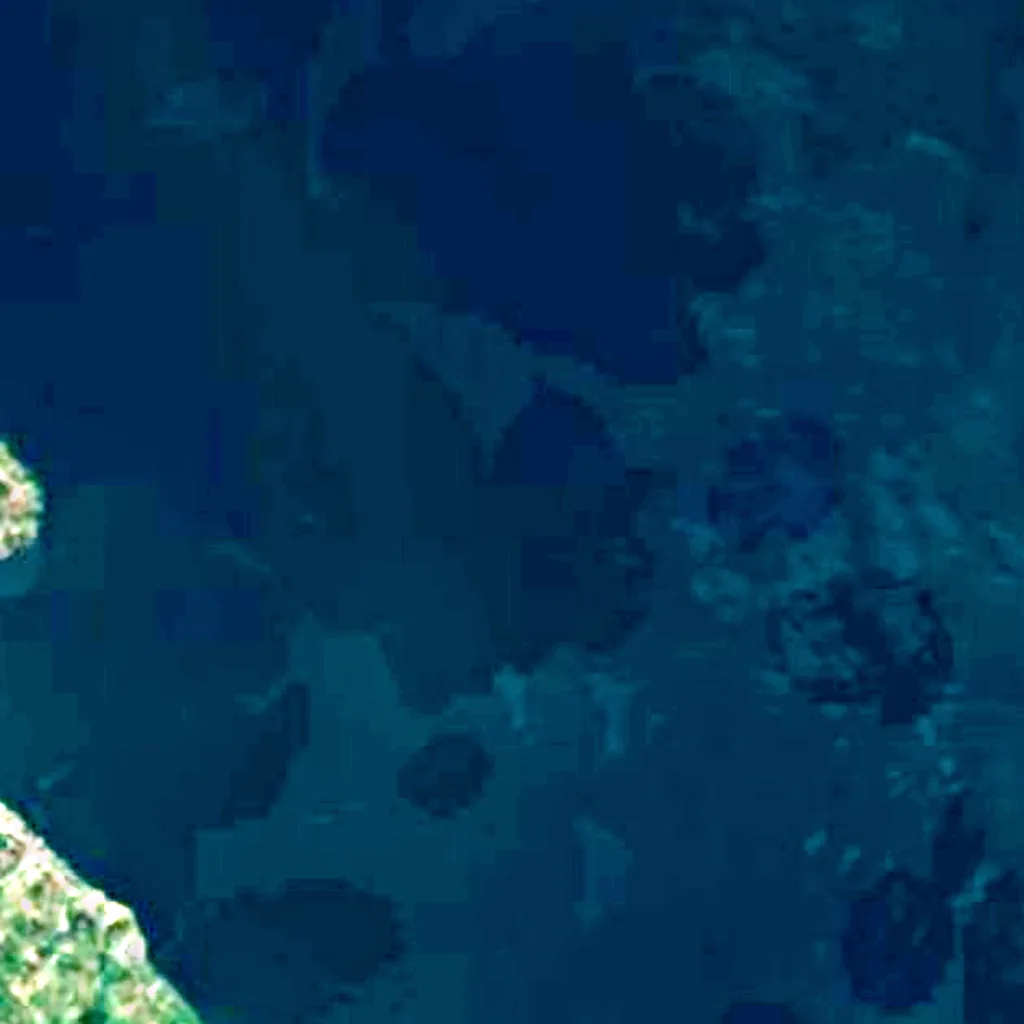 Tobameer van boven gezien (Sentinel-2)