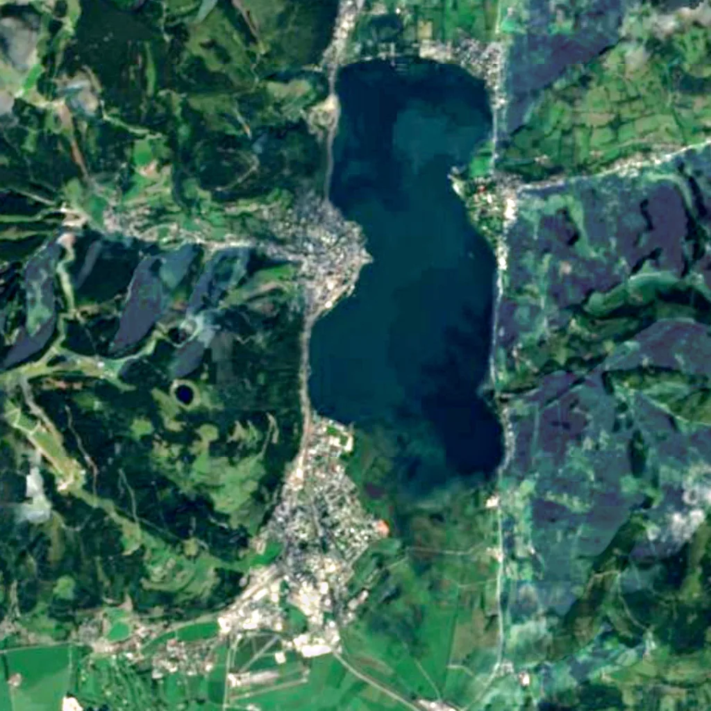 Zeller See vu d'en haut (Sentinel-2)