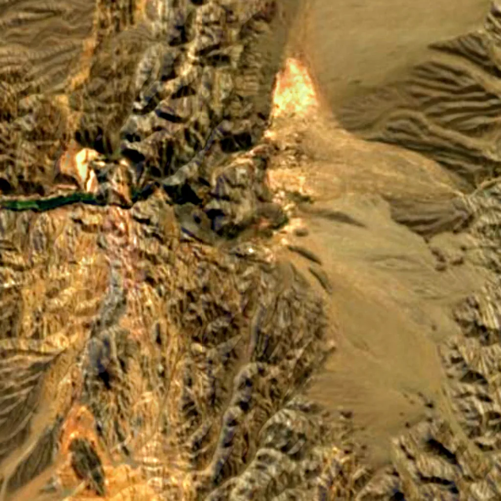 Astronomische Einrichtung Leoncito von oben gesehen (Sentinel-2)