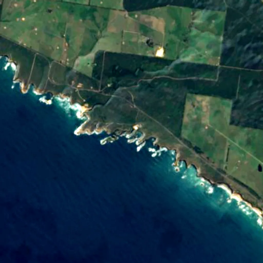Loch Ard Gorge visto dall'alto (Sentinel-2)