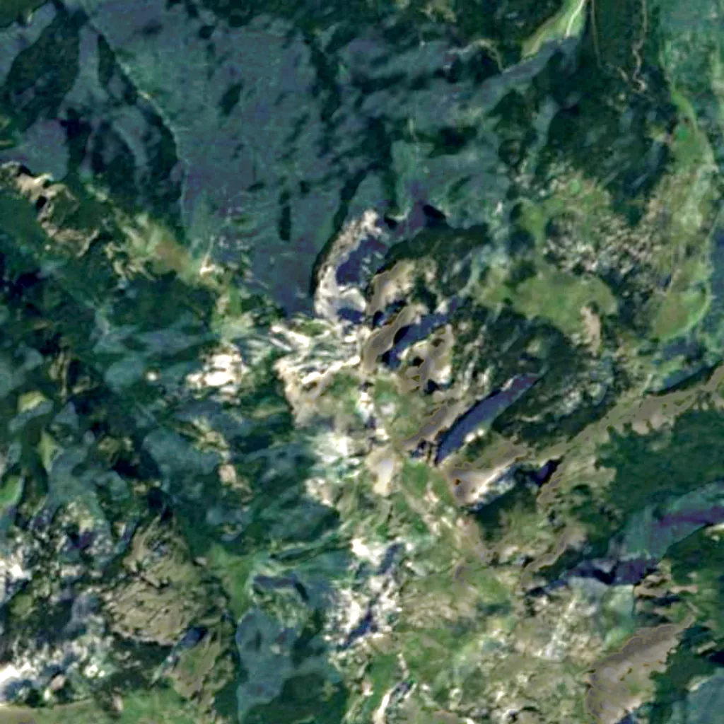 Maglić von oben gesehen (Sentinel-2)