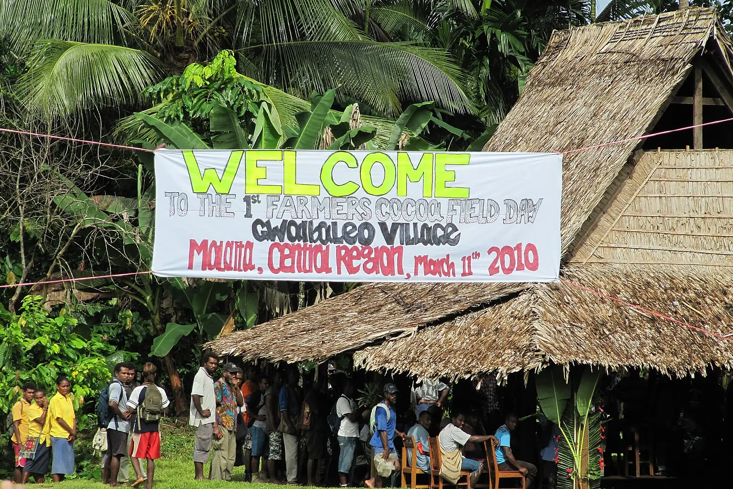 Cocoa Field Day, Malaita Province, Solomon Islands, 2010. Photo- Kamal Azmi - DFAT (12783672355)