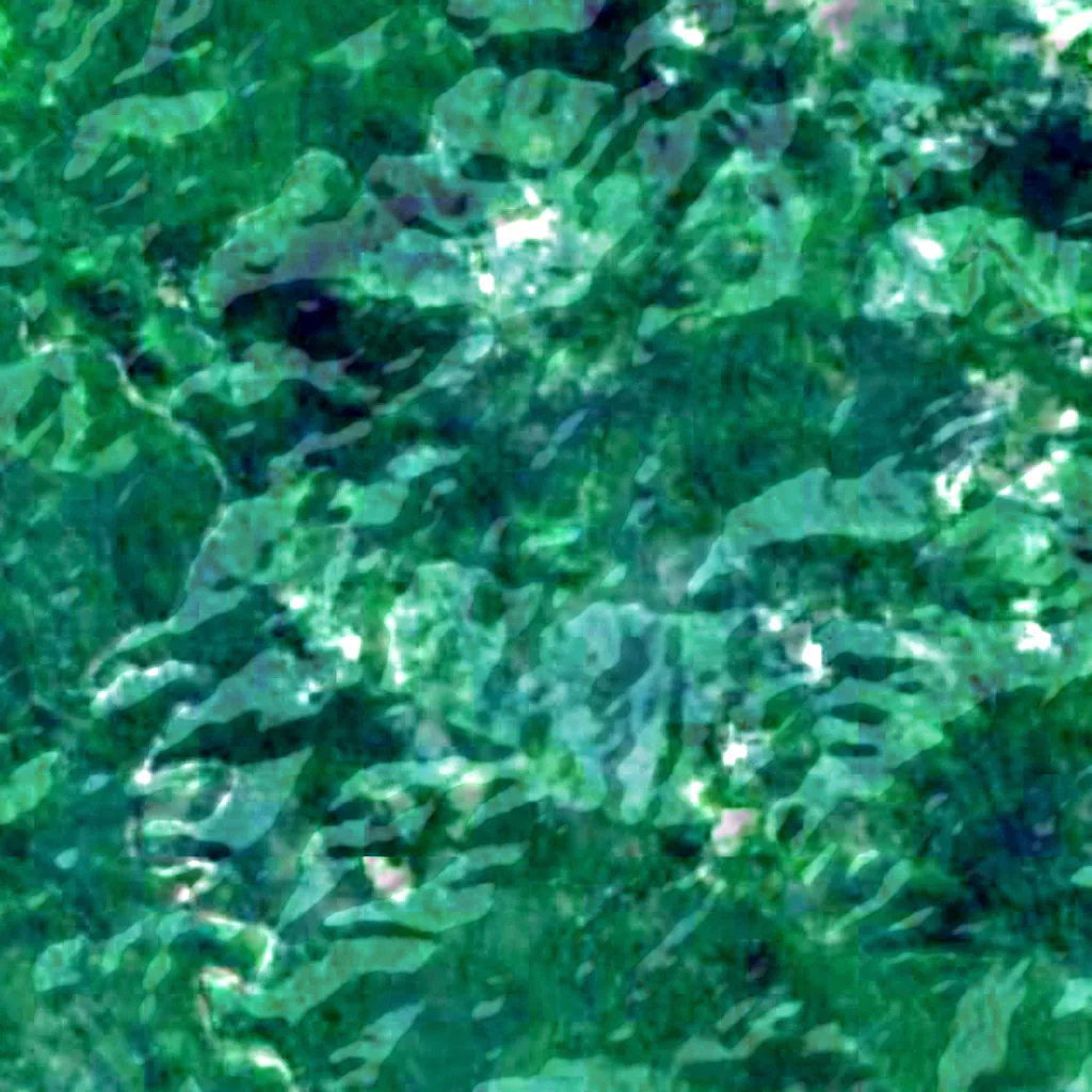Malaita visto dall'alto (Sentinel-2)