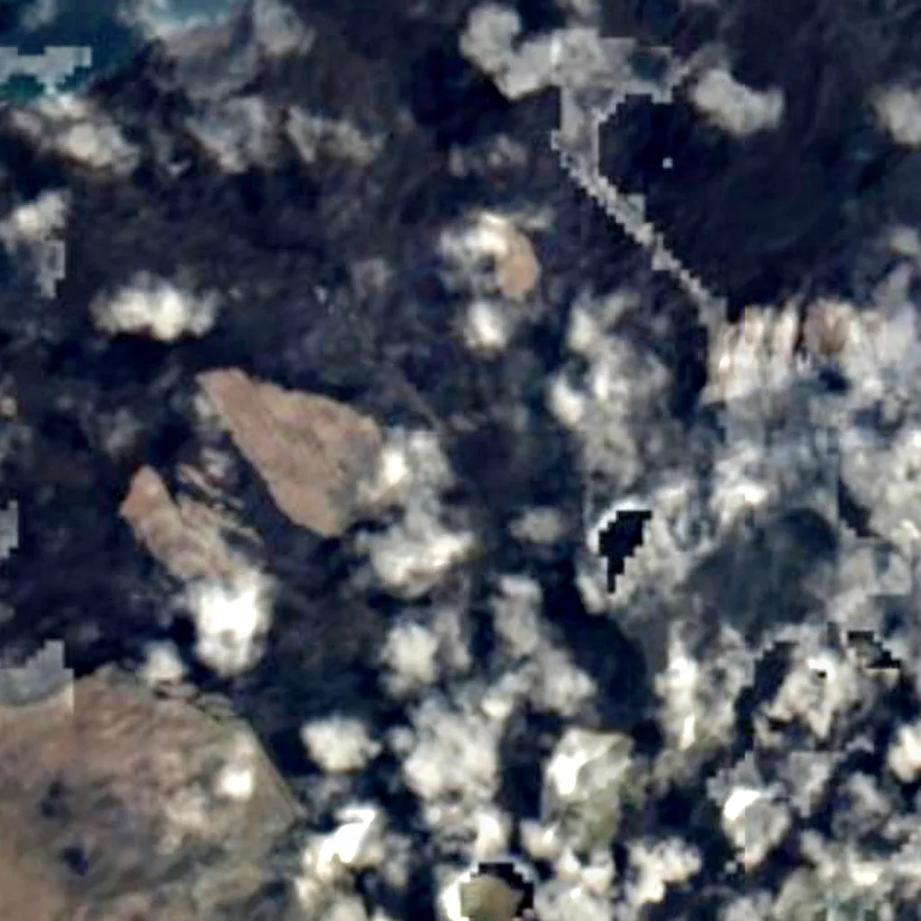 Marchena Island seen from above (Sentinel-2)