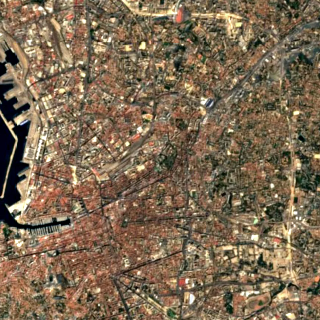 Observatorio de Marsella visto desde arriba (Sentinel-2)