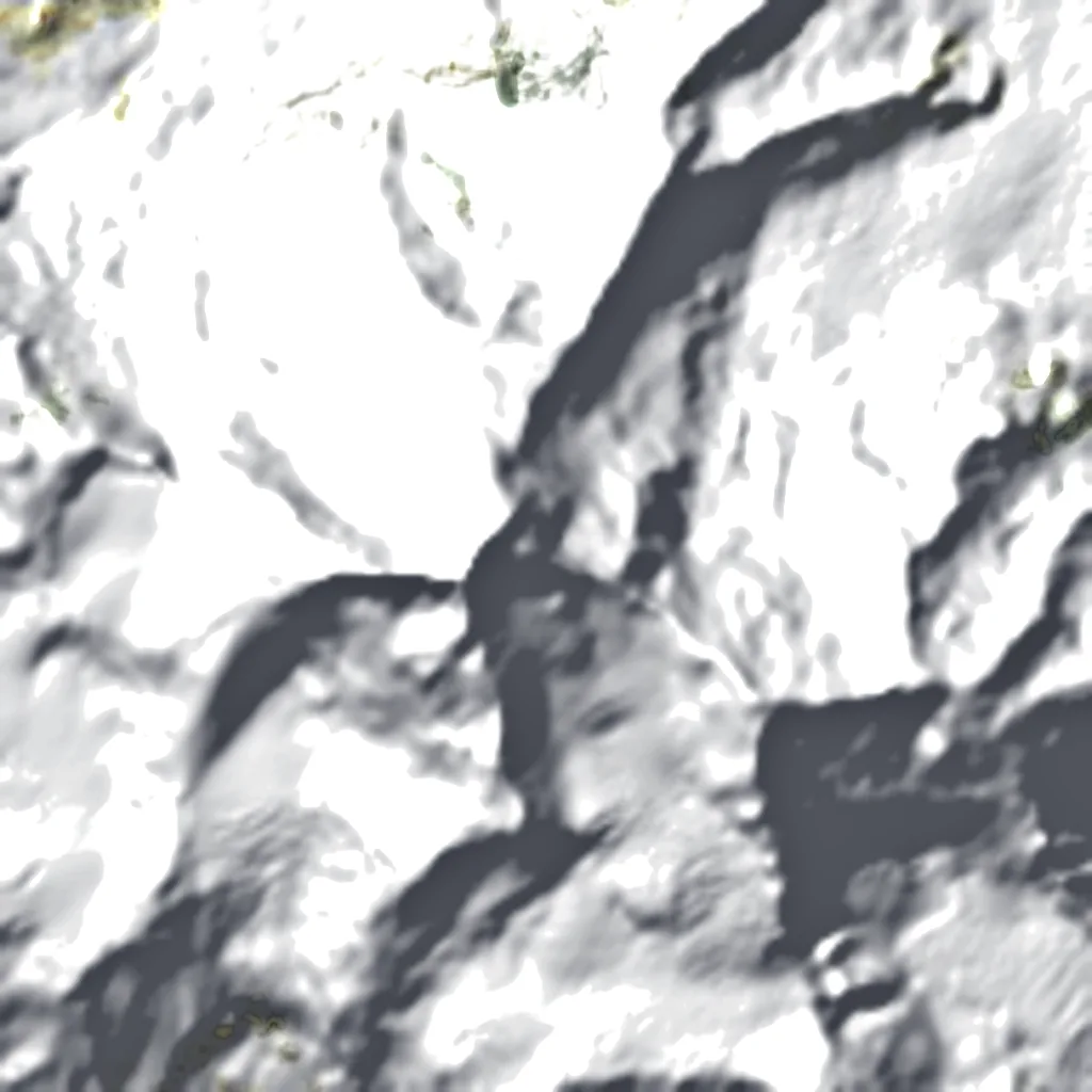 Masherbrum von oben gesehen (Sentinel-2)