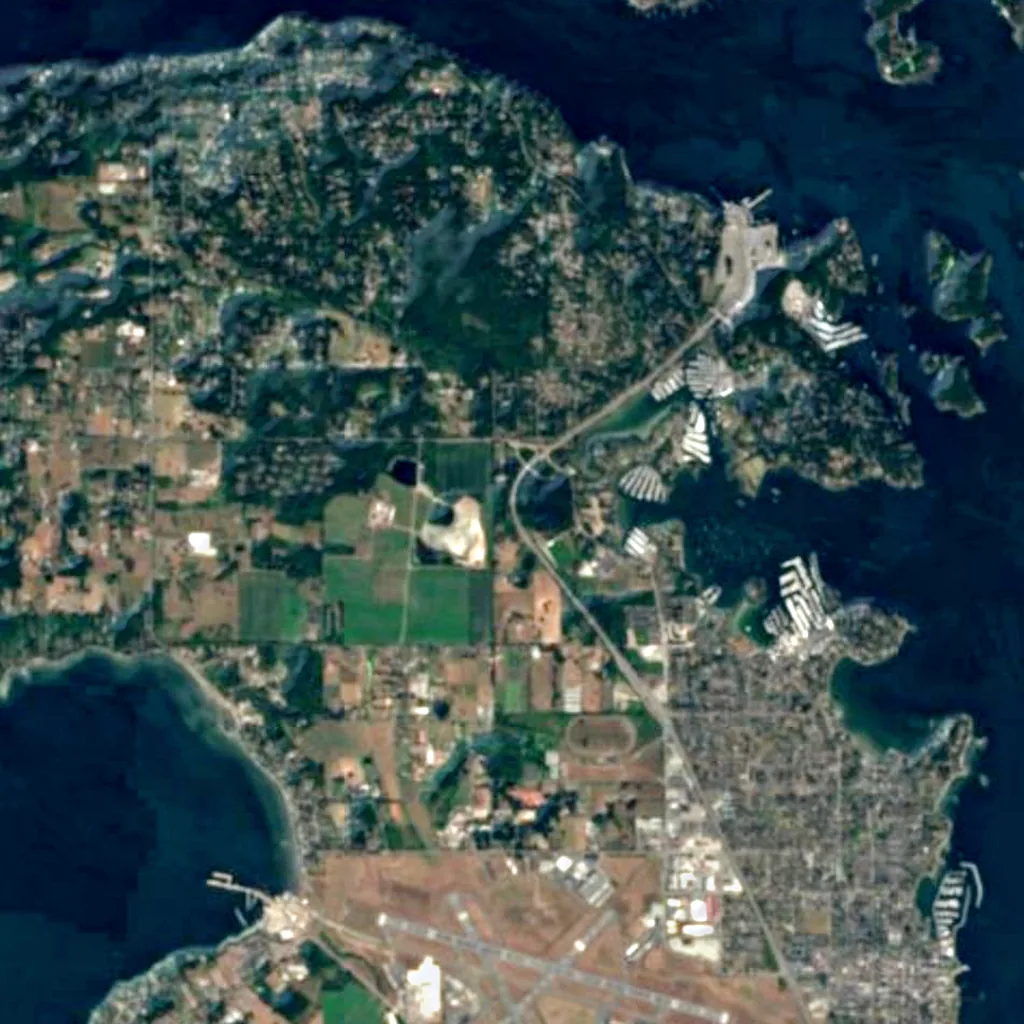 McDonald Park van boven gezien (Sentinel-2)