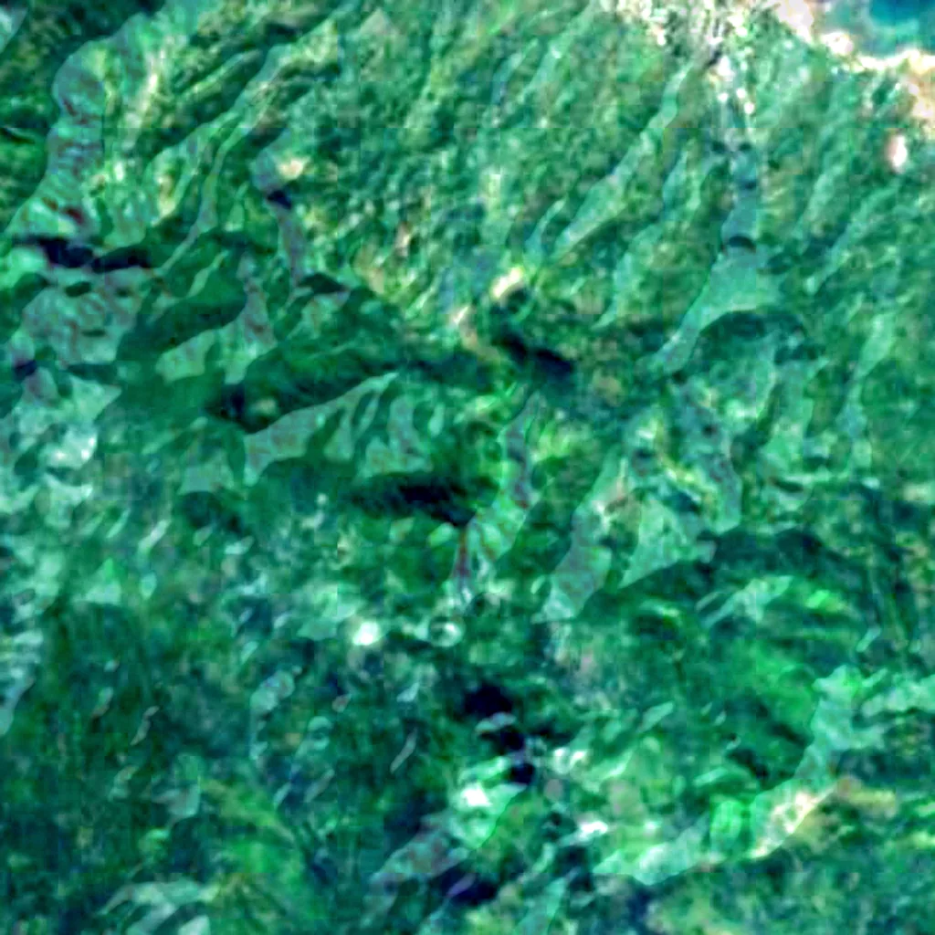 Mohéli visto de cima (Sentinel-2)