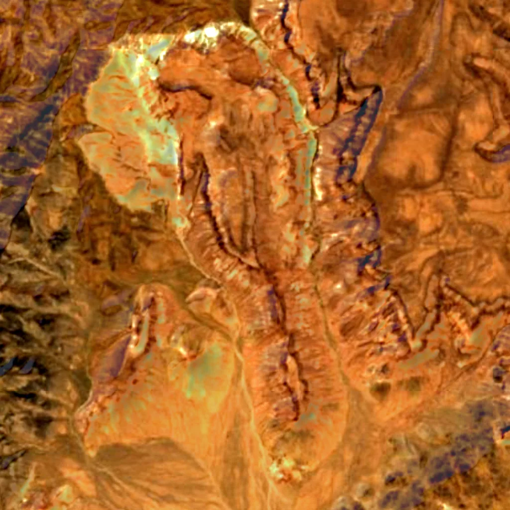 Mojave Desert seen from above (Sentinel-2)