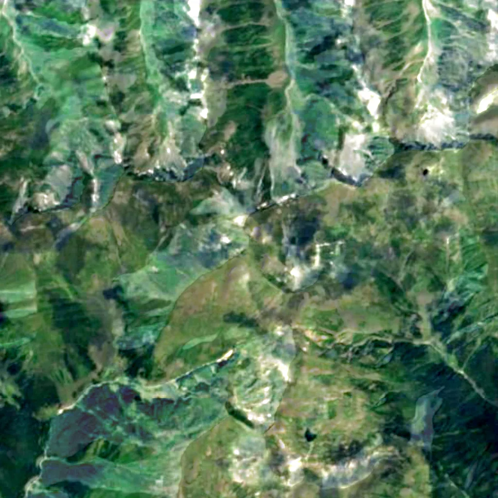 Moldoveanu von oben gesehen (Sentinel-2)