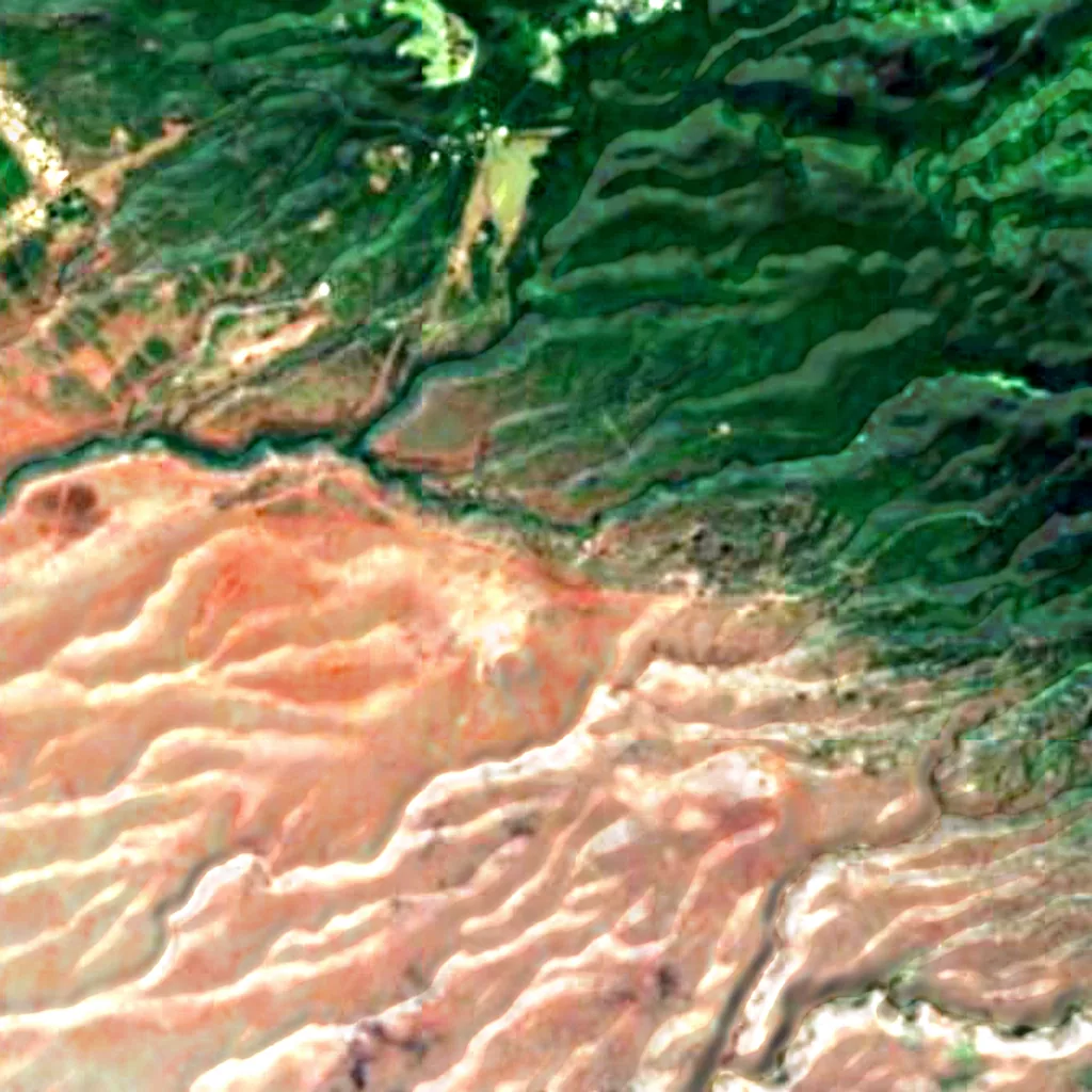 Molokaʻi von oben gesehen (Sentinel-2)