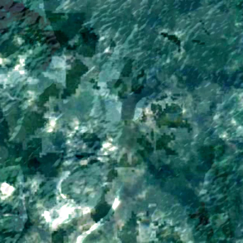 Mont Bengoué von oben gesehen (Sentinel-2)