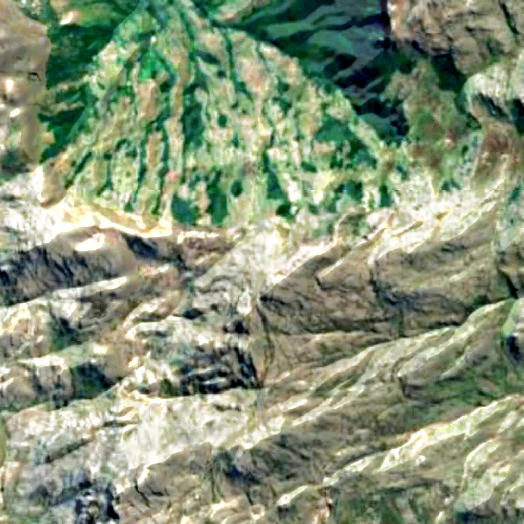 Mont Binga vu d'en haut (Sentinel-2)