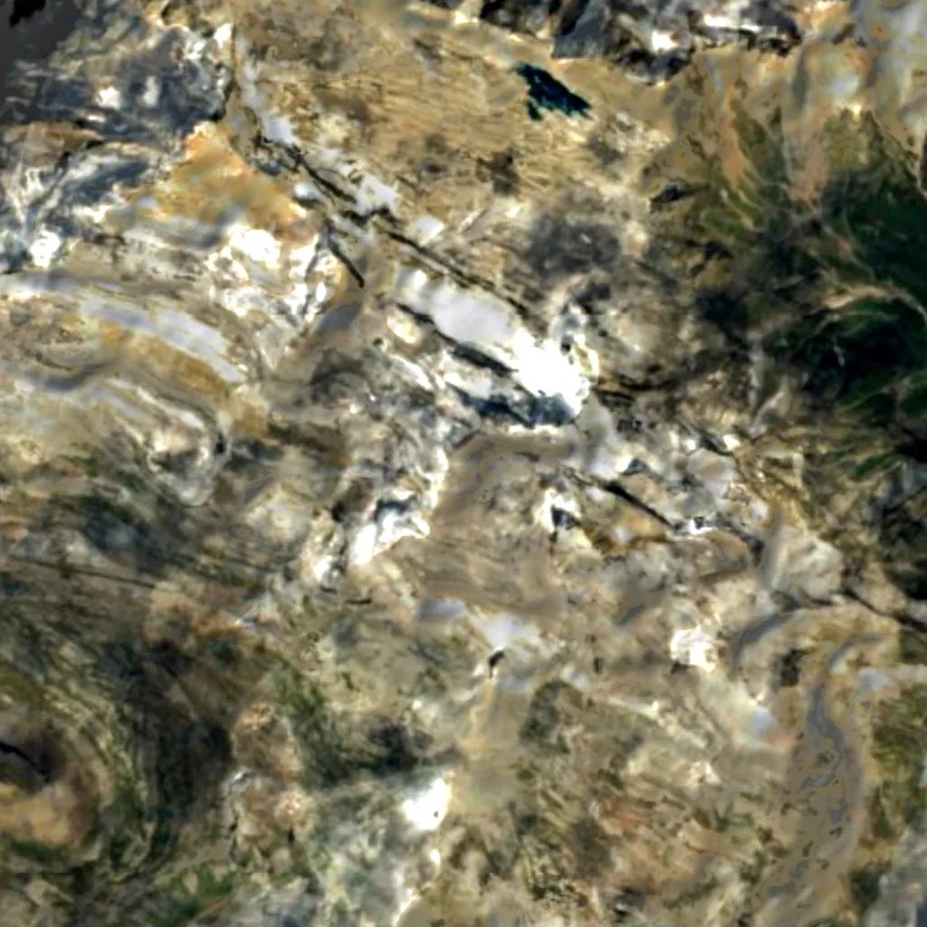 Monte Perdido visto de cima (Sentinel-2)