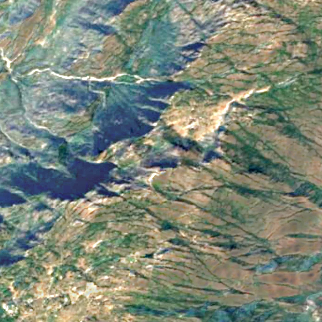Observatoire infrarouge du mont Abu vu d'en haut (Sentinel-2)