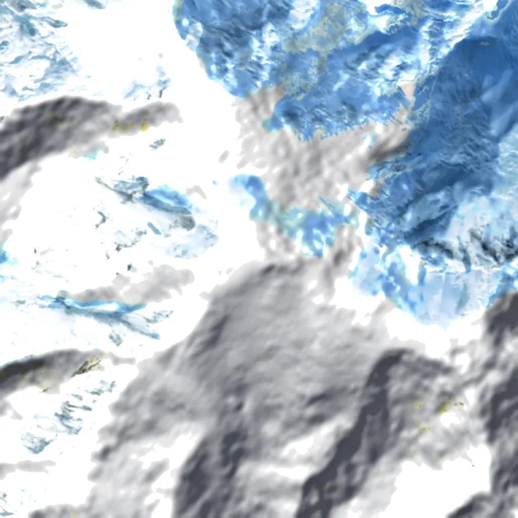 Mount Blackburn von oben gesehen (Sentinel-2)