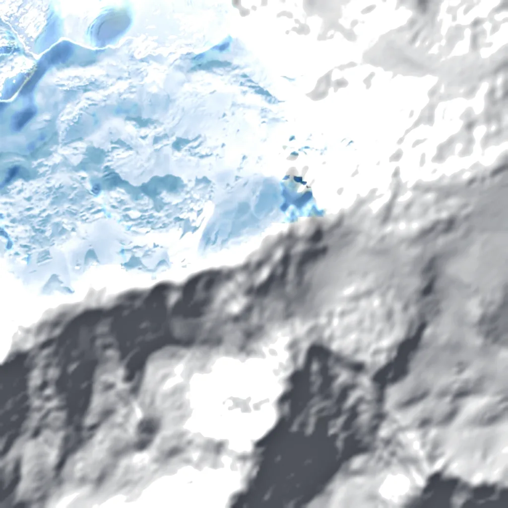 Mount Bona visto de cima (Sentinel-2)