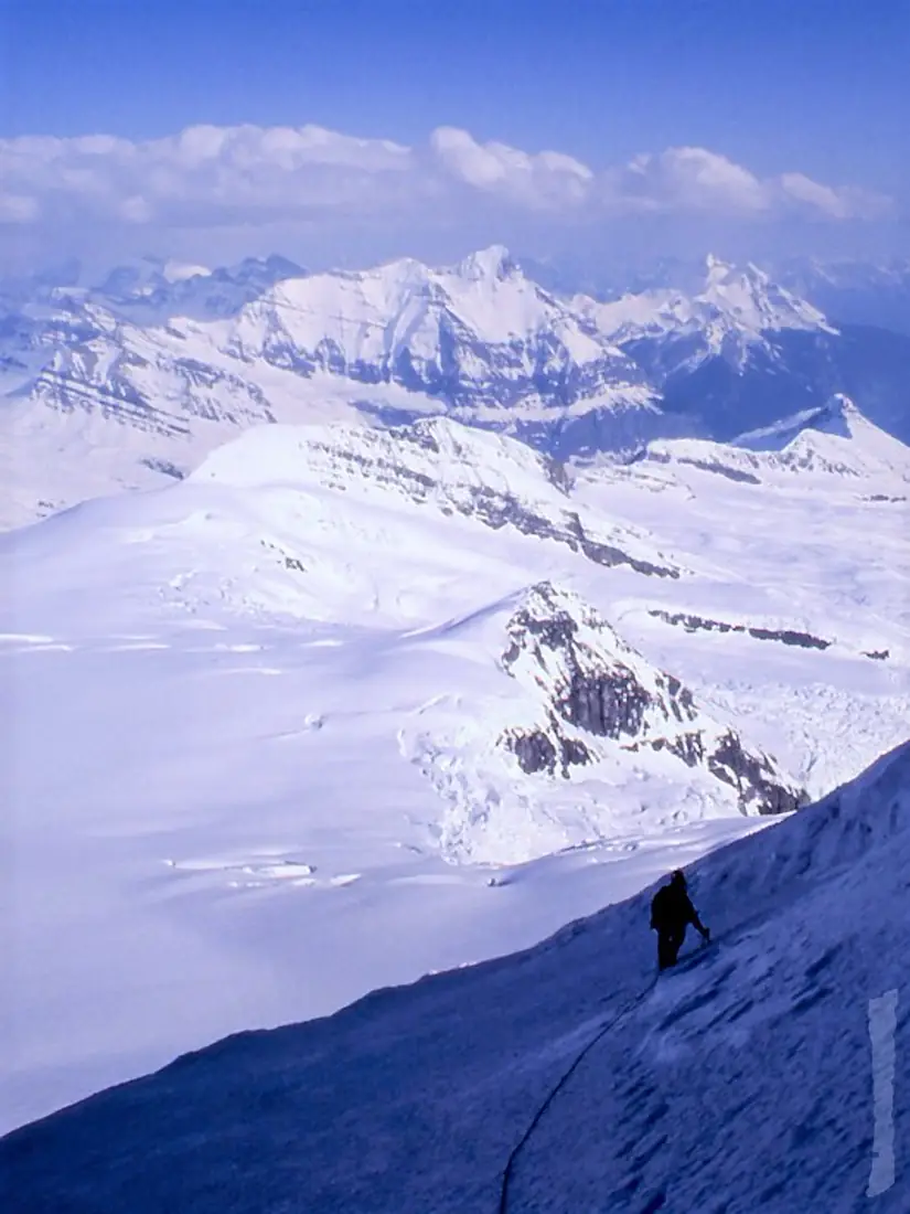 Mt. Columbia - Getting up there - Doug