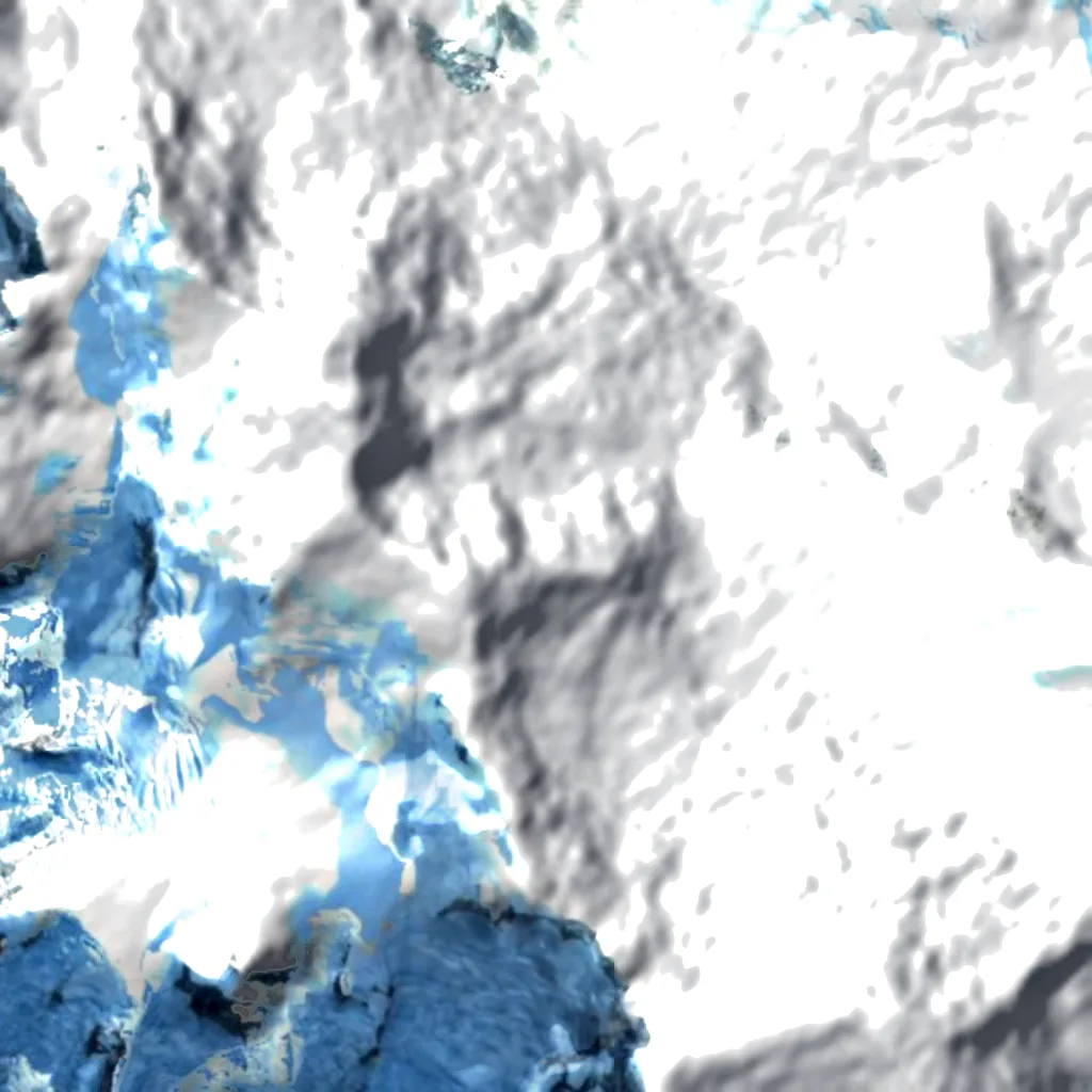 Mont Darwin vu d'en haut (Sentinel-2)