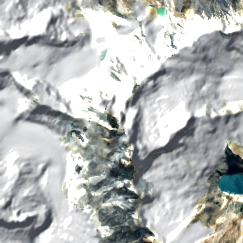 Monte Fitz Roy visto desde arriba (Sentinel-2)