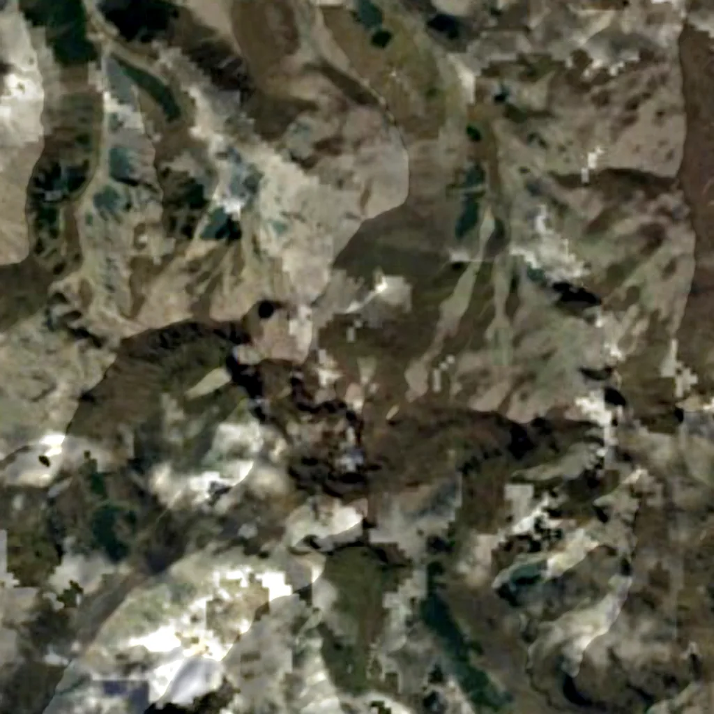Monte Giluwe visto desde arriba (Sentinel-2)