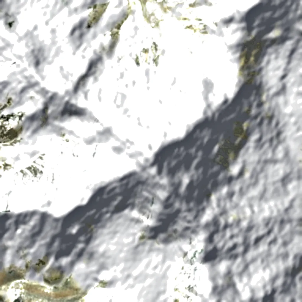 Gongga Shan visto dall'alto (Sentinel-2)
