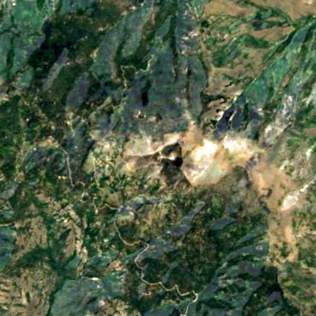 Osservatorio internazionale del monte Graham visto dall'alto (Sentinel-2)