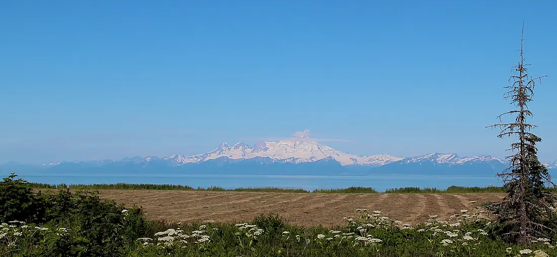 Mount Iliamna in July 2015
