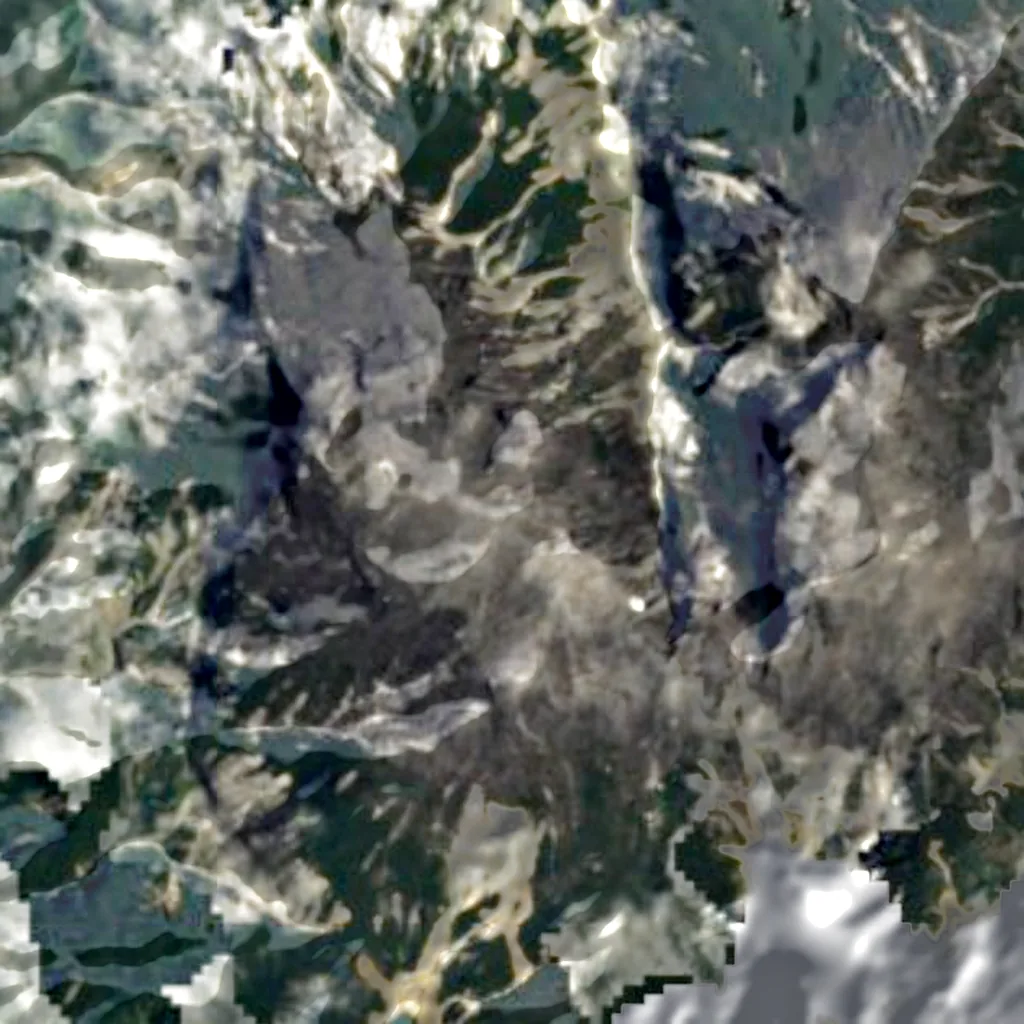Kinabalu von oben gesehen (Sentinel-2)