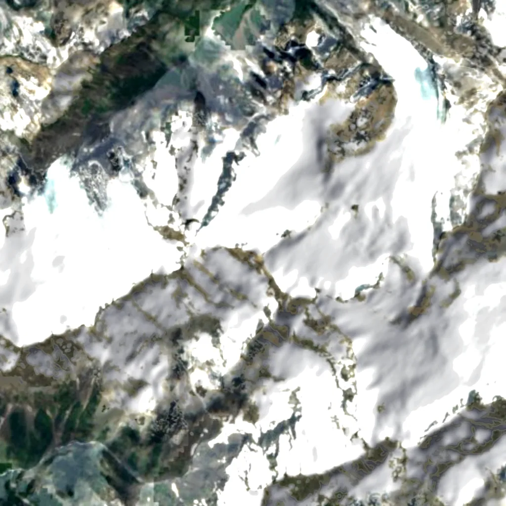 Monte Olympus visto desde arriba (Sentinel-2)