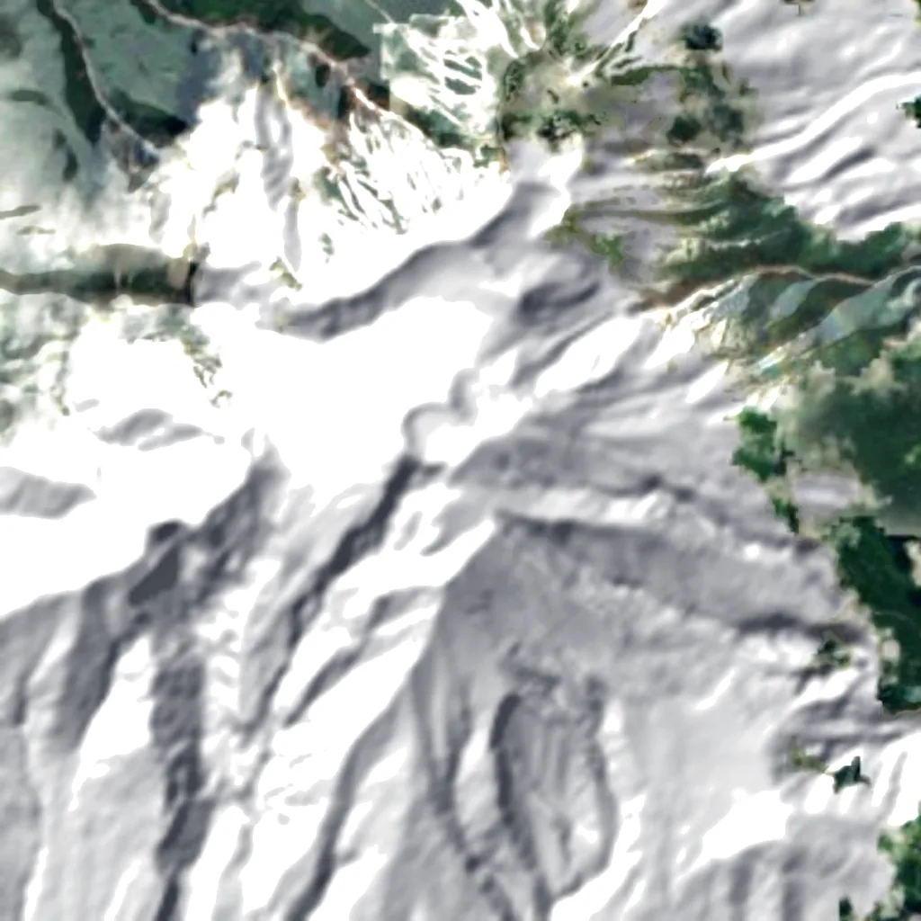 Monte Ontake visto de cima (Sentinel-2)