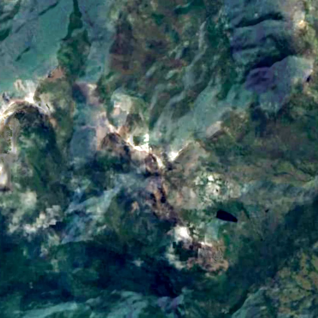 Mont Ossa vu d'en haut (Sentinel-2)