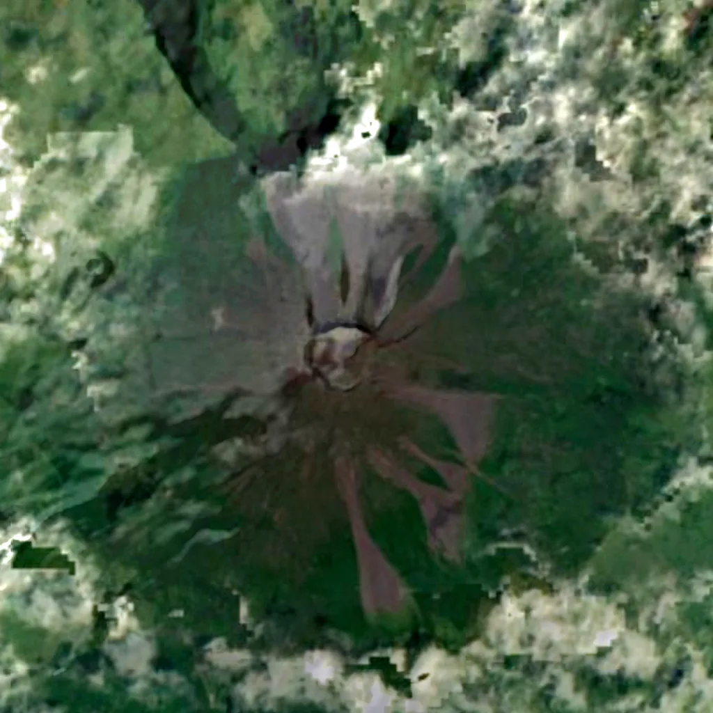 Montanha do Pico visto de cima (Sentinel-2)
