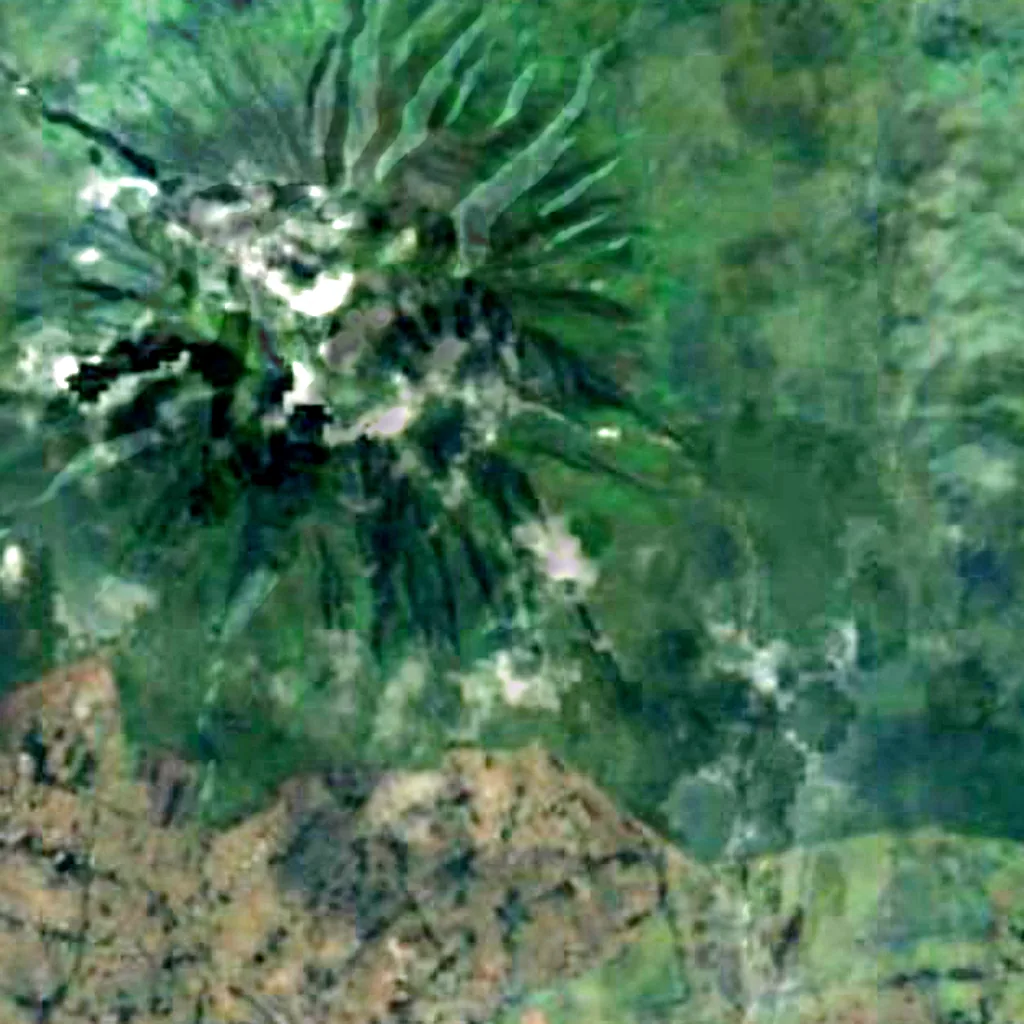 Sabinyo von oben gesehen (Sentinel-2)