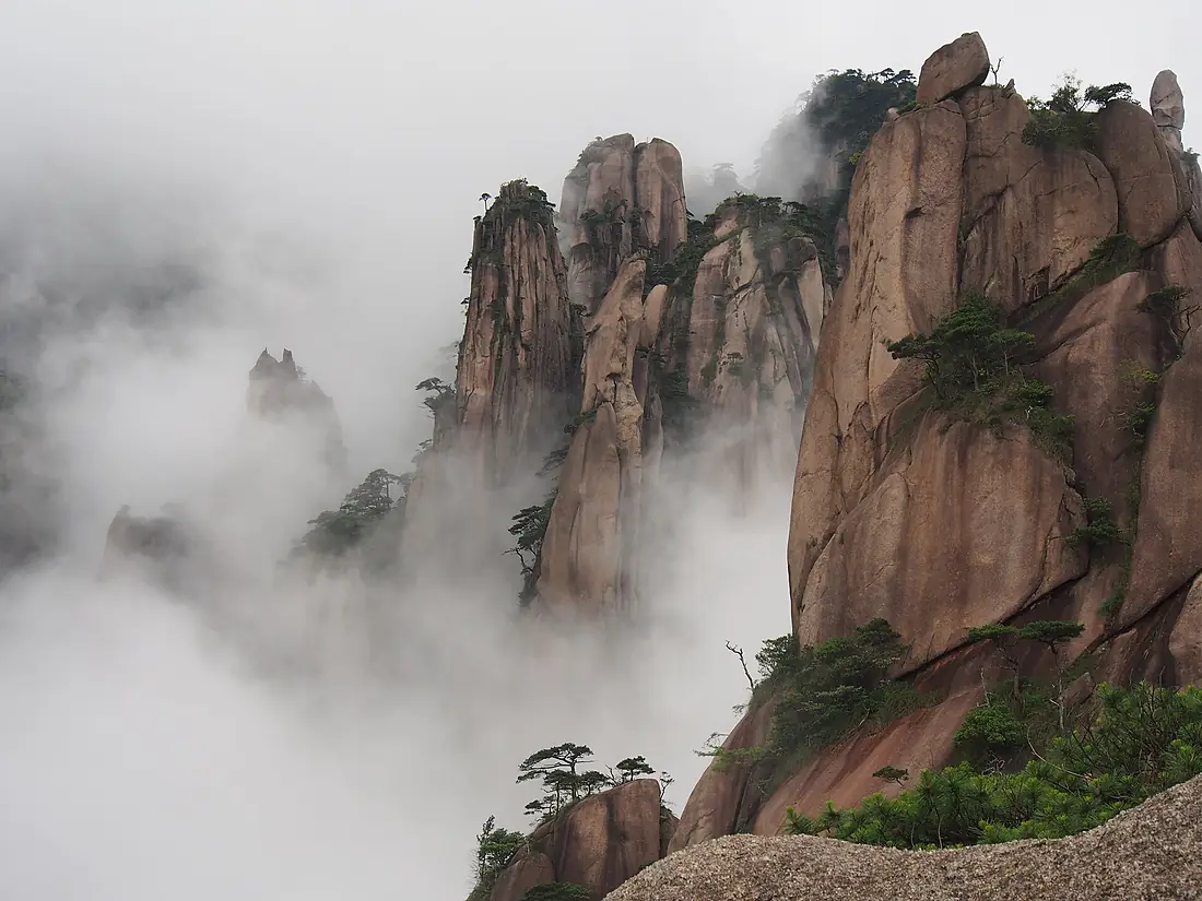 Sanqingshan south slope fog 2