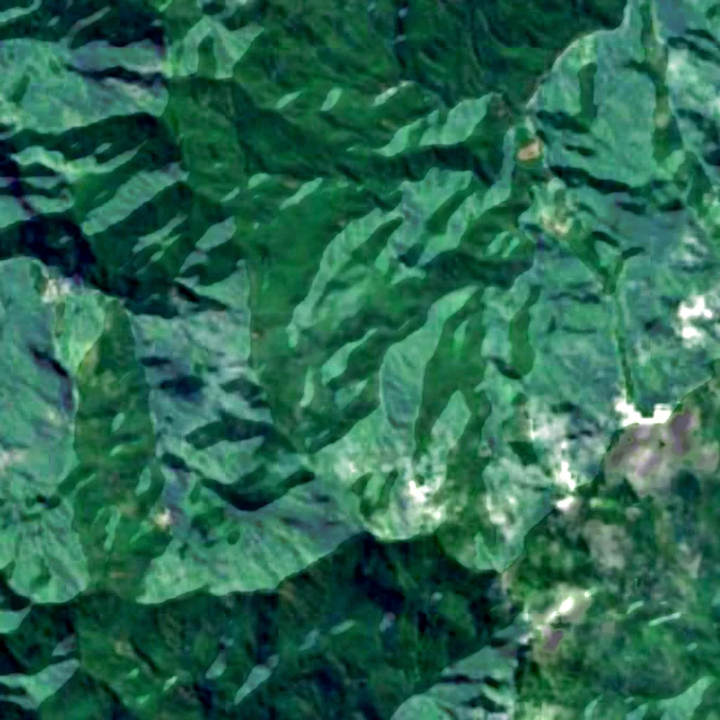 Tabwemasana visto dall'alto (Sentinel-2)