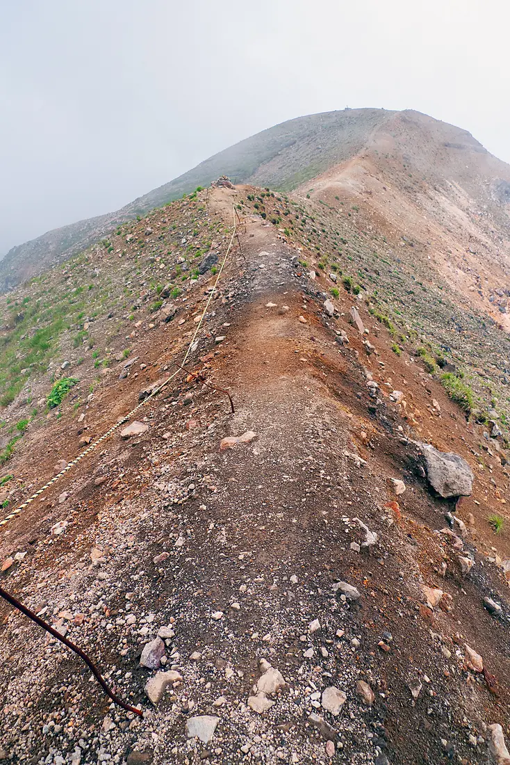 Trail from Mount Tokachi for Mount Kamihorokamettoku